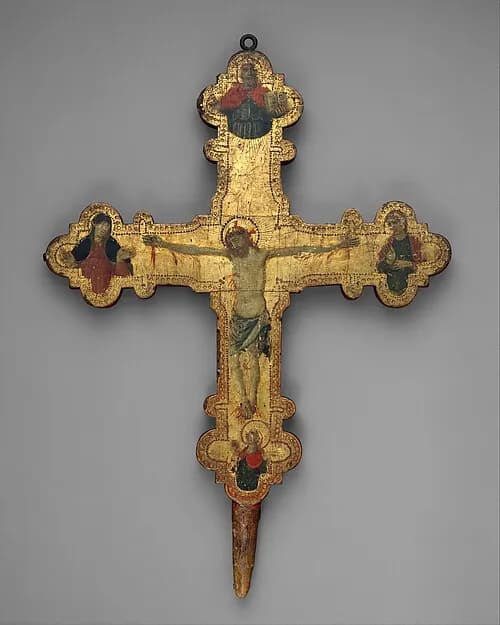 Crucifix by Anonymous depicting Matthew 27