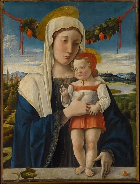 Madonna and Child by Giovanni Bellini depicting Luke 2
