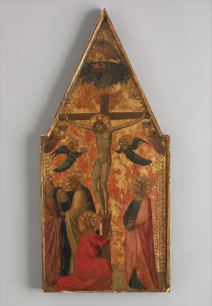 The Crucifixion by Allegretto Nuzi depicting Matthew 27