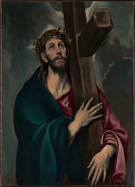 Christ Carrying the Cross by El Greco (Domenikos Theotokopoulos) depicting Mark 15