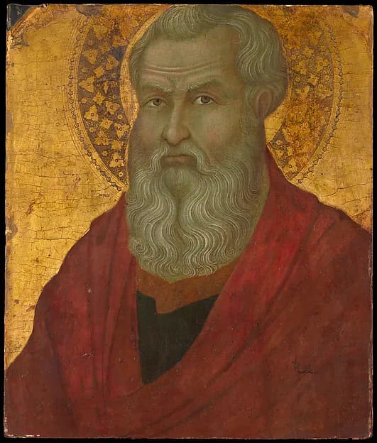 Saint Matthew(?) by Ugolino da Siena depicting Matthew 1