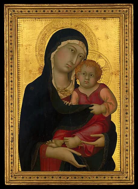 Madonna and Child by Simone Martini depicting Luke 2