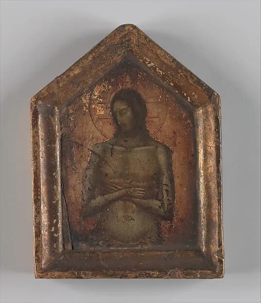Man of Sorrows by Italian (Tuscan) Painter, first quarter of the 14th century depicting John 1