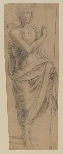 Saint John the Baptist by Innocenzo da Imola (Innocenzo Francucci) depicting Matthew 3