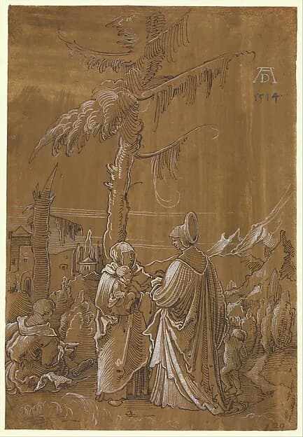 The Holy Family with Saint Elizabeth and the Infant Saint John by Albrecht Altdorfer depicting Matthew 3