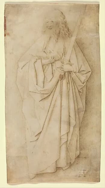 Saint Paul by Circle of Jan van Eyck depicting Acts 9