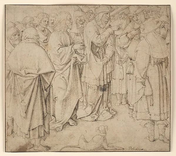 The Parable of the Beam and the Mote by Netherlandish depicting John 1