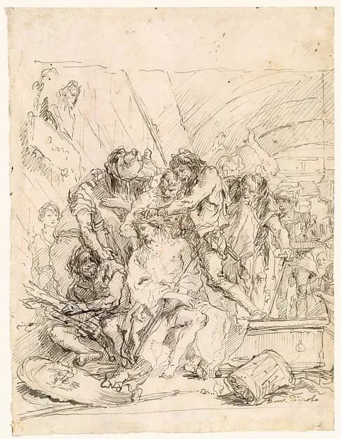 Christ Crowned with Thorns by Giovanni Domenico Tiepolo depicting John 1