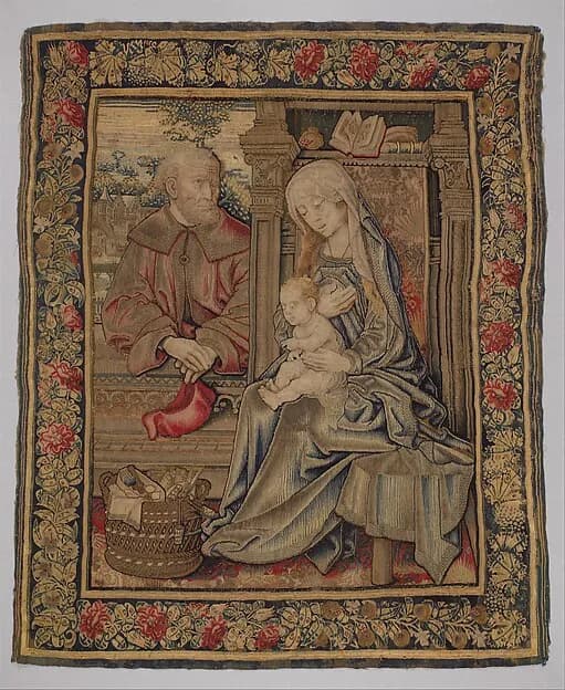 The Holy Family by Anonymous depicting Luke 2