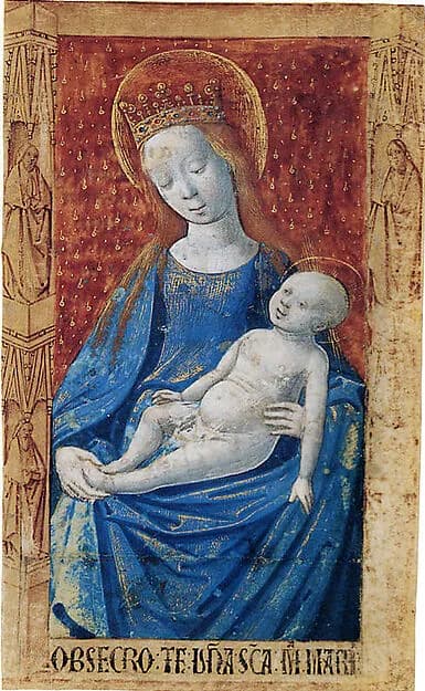 Virgin and Child by Master of Guillaume Lambert depicting Luke 2
