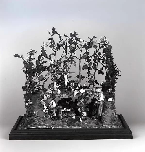 The Crucifixion and the Entombment by Anonymous depicting Matthew 27