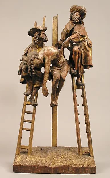 Descent from the Cross by Anonymous depicting John 1