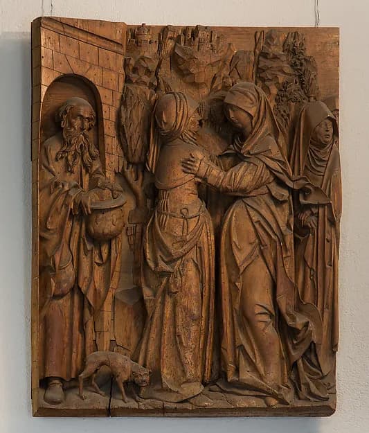 The Visitation by Anonymous depicting Luke 1