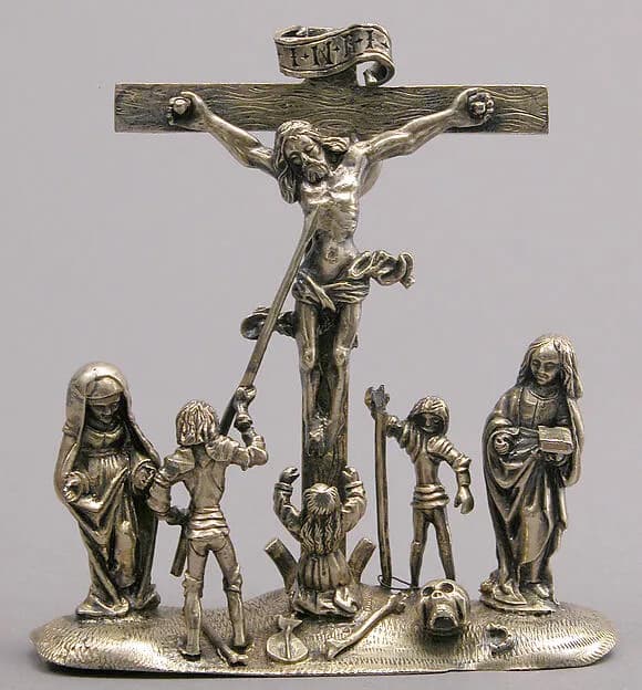 Pendant with the Crucifixion and Attendant Figures by Anonymous depicting Matthew 27