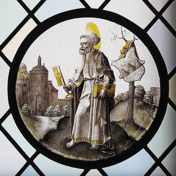 Roundel with Saint Peter by Anonymous depicting Matthew 4