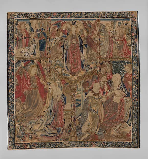 Scenes from the Life of the Virgin by Anonymous depicting Luke 1