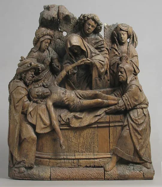 The Entombment by School of Antwerp depicting Matthew 27
