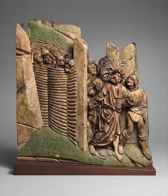Judas Entering the Garden of Gethsemane to Betray Christ by Anonymous depicting Matthew 26