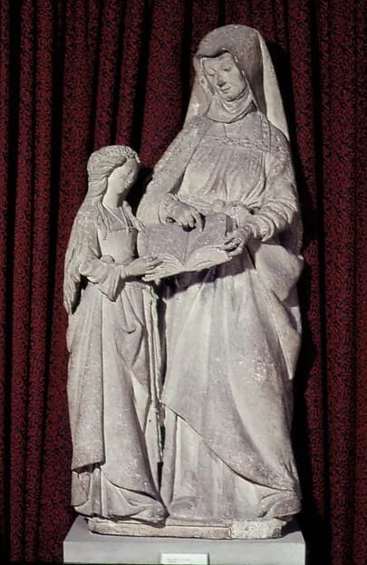 Education of the Virgin by Anonymous depicting Luke 1