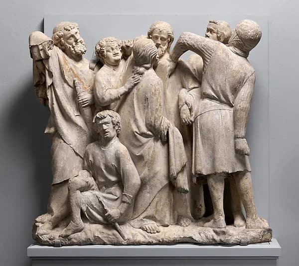 Relief of the Betrayal and Arrest of Jesus by Anonymous depicting Matthew 26