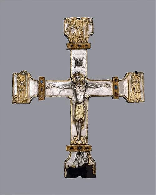 Processional Cross by Anonymous depicting Matthew 27