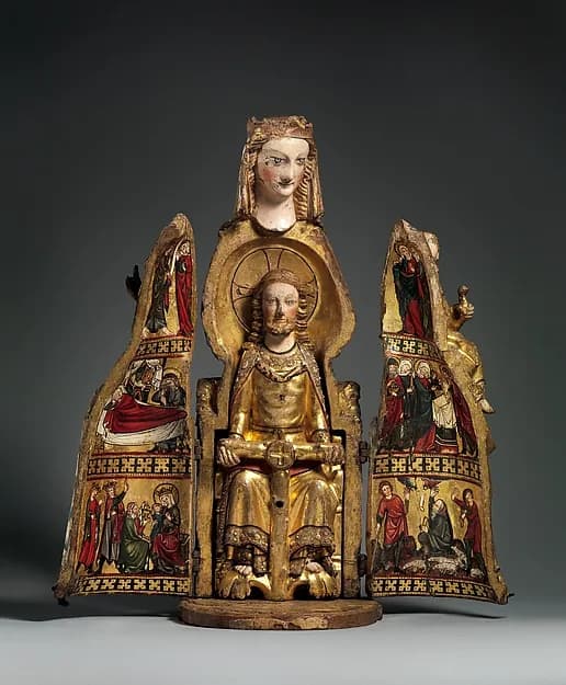 Shrine of the Virgin by Anonymous depicting Luke 1