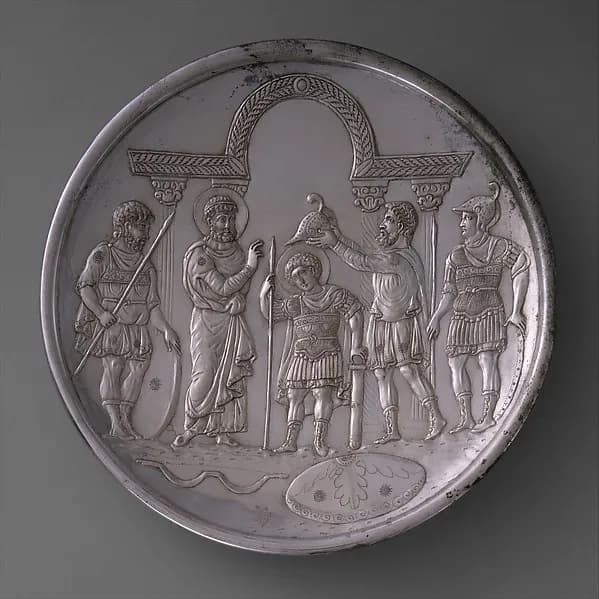Plate with the Arming of David by Anonymous depicting 1 Samuel 16