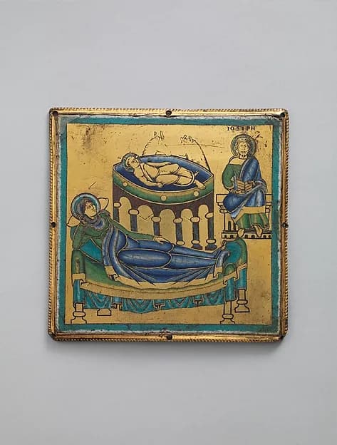 Plaque with the Nativity by Anonymous depicting Luke 2