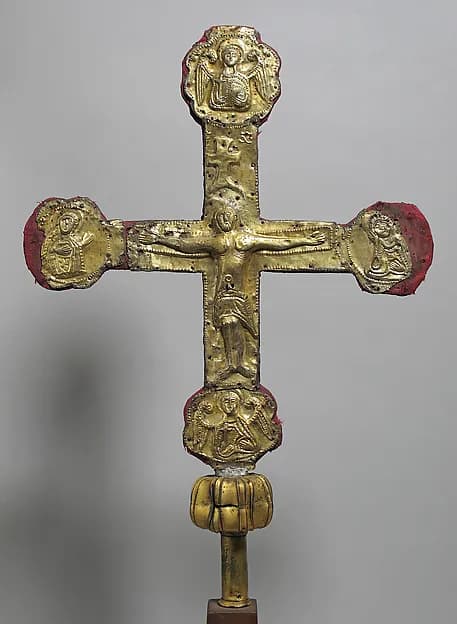 Processional Cross by Anonymous depicting Matthew 27