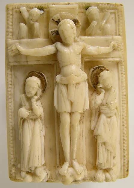 Ivory Plaque with the Crucifixion by Anonymous depicting Matthew 27