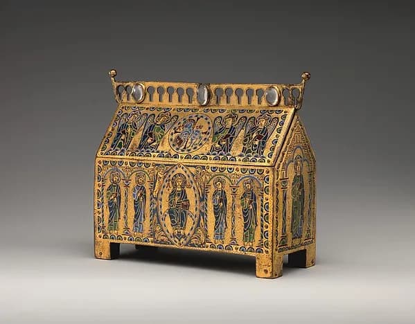 Chasse with Christ in Majesty and the Lamb of God by Anonymous depicting John 1
