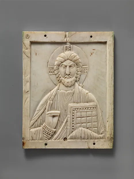 Icon with Christ Pantokrator by Anonymous depicting John 1