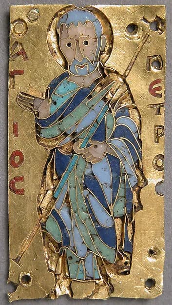 Plaque with Saint Peter by Anonymous depicting Matthew 4