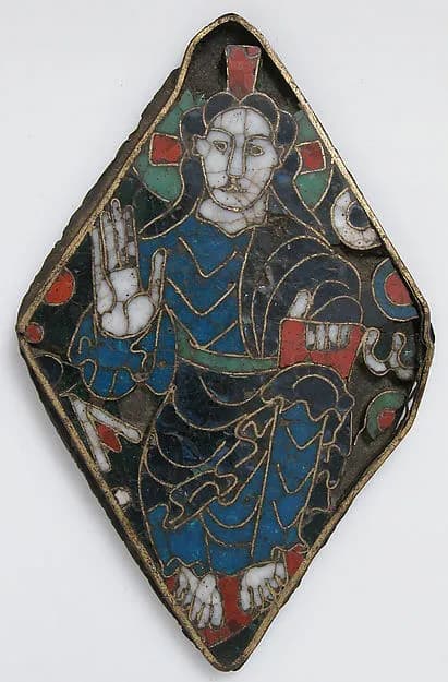 Plaque with Christ in Majesty by Anonymous depicting John 1