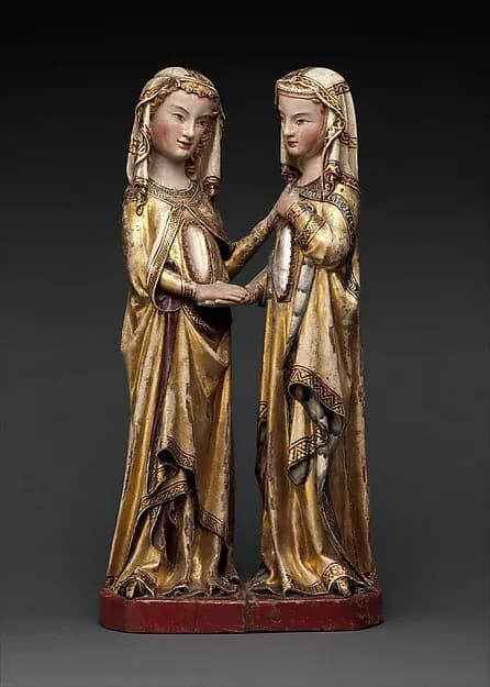 The Visitation by Master Heinrich of Constance depicting Luke 1