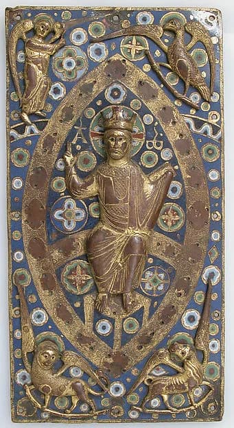 Book Cover Plaque with Christ in Majesty by Anonymous depicting John 1