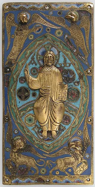 Plaque with Christ in Majesty by Anonymous depicting John 1