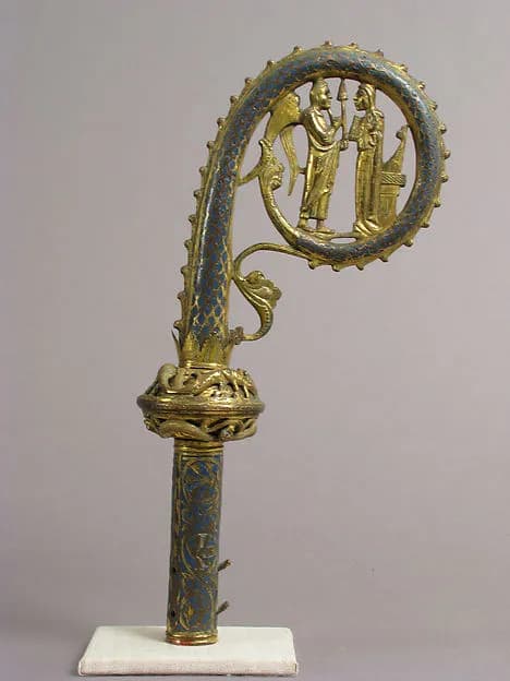 Head of a Crozier with the Annunciation by Anonymous depicting Luke 1