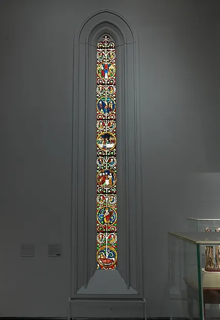 Tree of Jesse Window: The Reclining Jesse, King David, and Scenes from the Life of Jesus by Anonymous depicting 1 Samuel 16