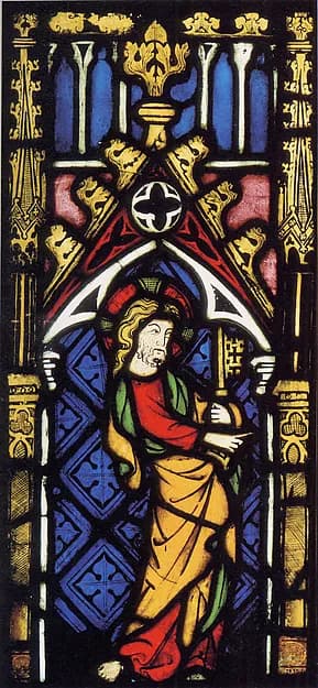 Christ Presenting the Keys to Saint Peter by Anonymous depicting Matthew 4
