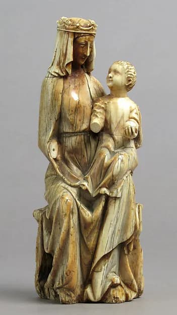 Seated Virgin and Child by Anonymous depicting Luke 2