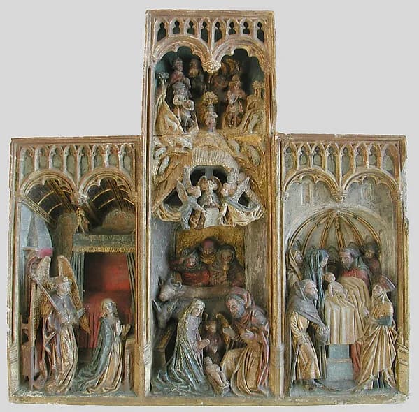 Altarpiece with Scenes of the Infancy of Christ by Anonymous depicting John 1