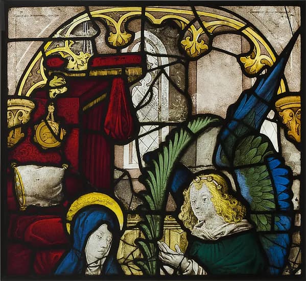 Annunciation of the Death of of the Virgin by Master of the Life of Saint John the Baptist depicting Luke 1