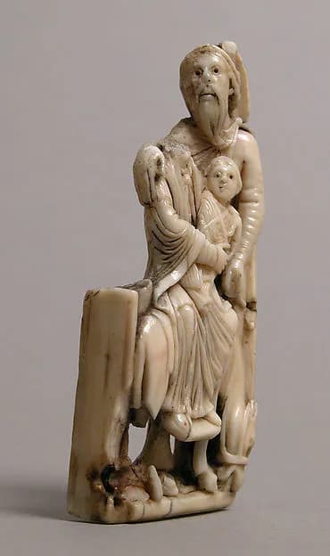 Relief of the Holy Family by Anonymous depicting Luke 2