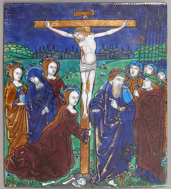 Plaque with the Crucifixion by Nardon Pénicaud depicting Matthew 27