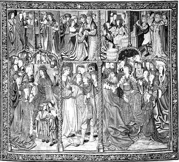 Scenes from The Story of Charlemagne (?) (from Christ the Judge on the Throne of Majesty and Other Subjects) by Anonymous depicting John 1