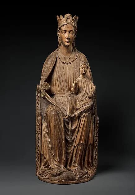 Enthroned Virgin and Child by Anonymous depicting Luke 2