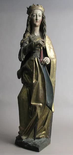 Saint Catherine by Anonymous depicting Romans 8