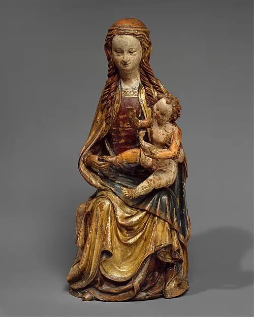 Enthroned Virgin and Child by Anonymous depicting Luke 2