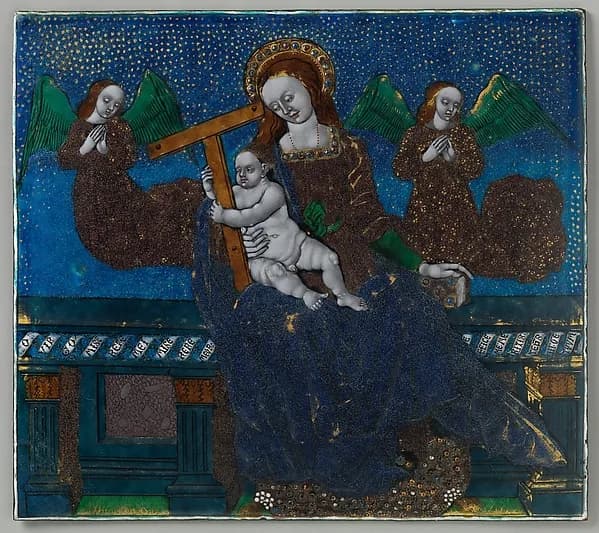 Plaque with the Virgin and Child by Master of the Triptych of Louis XII depicting Luke 2